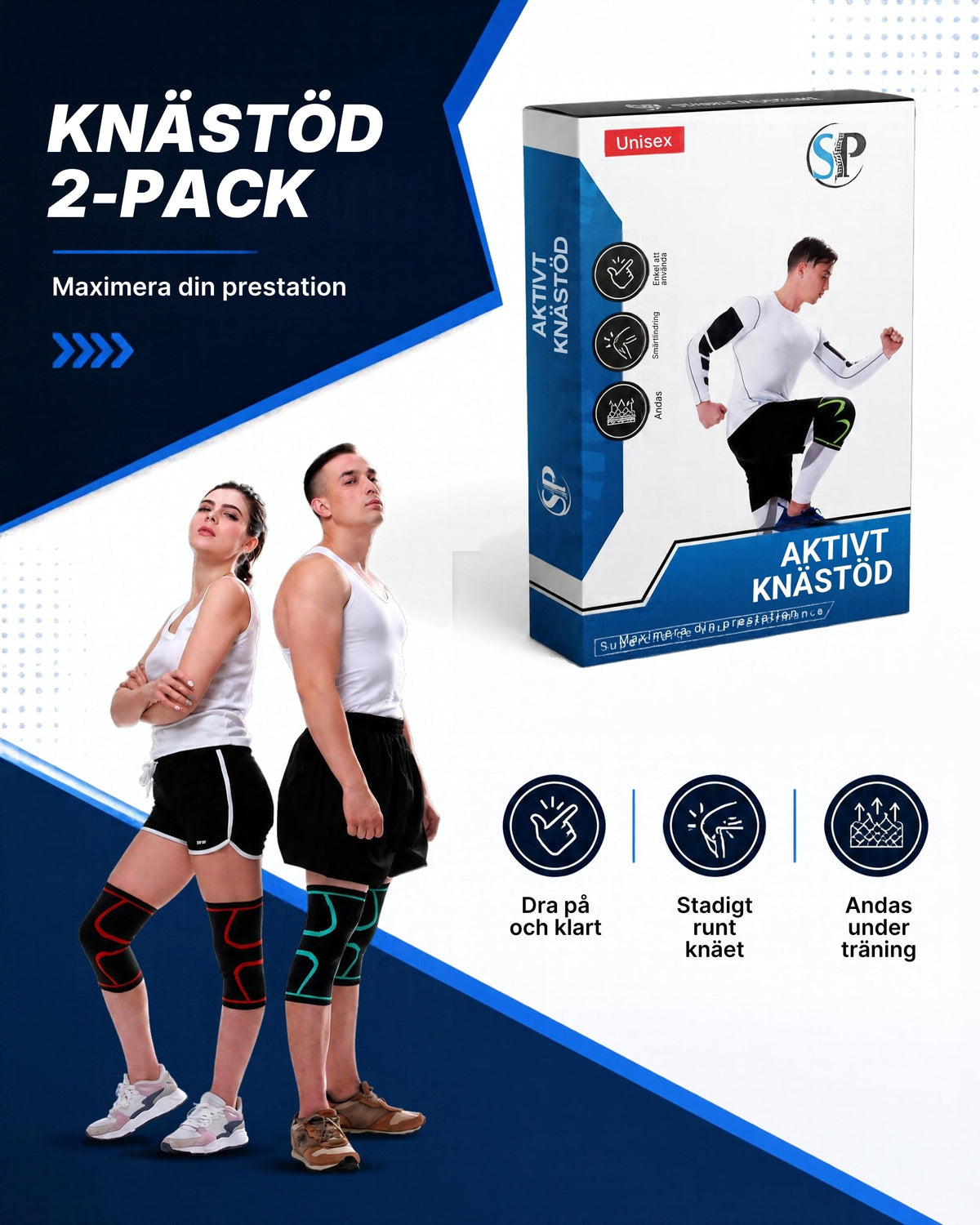 Knästöd 2-pack - Stabil Posture