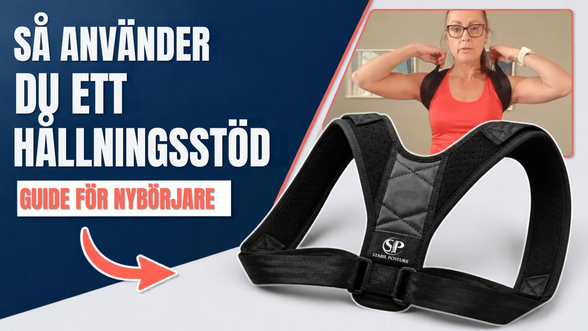 Load video: Så sätter du på hållningsstödet rätt