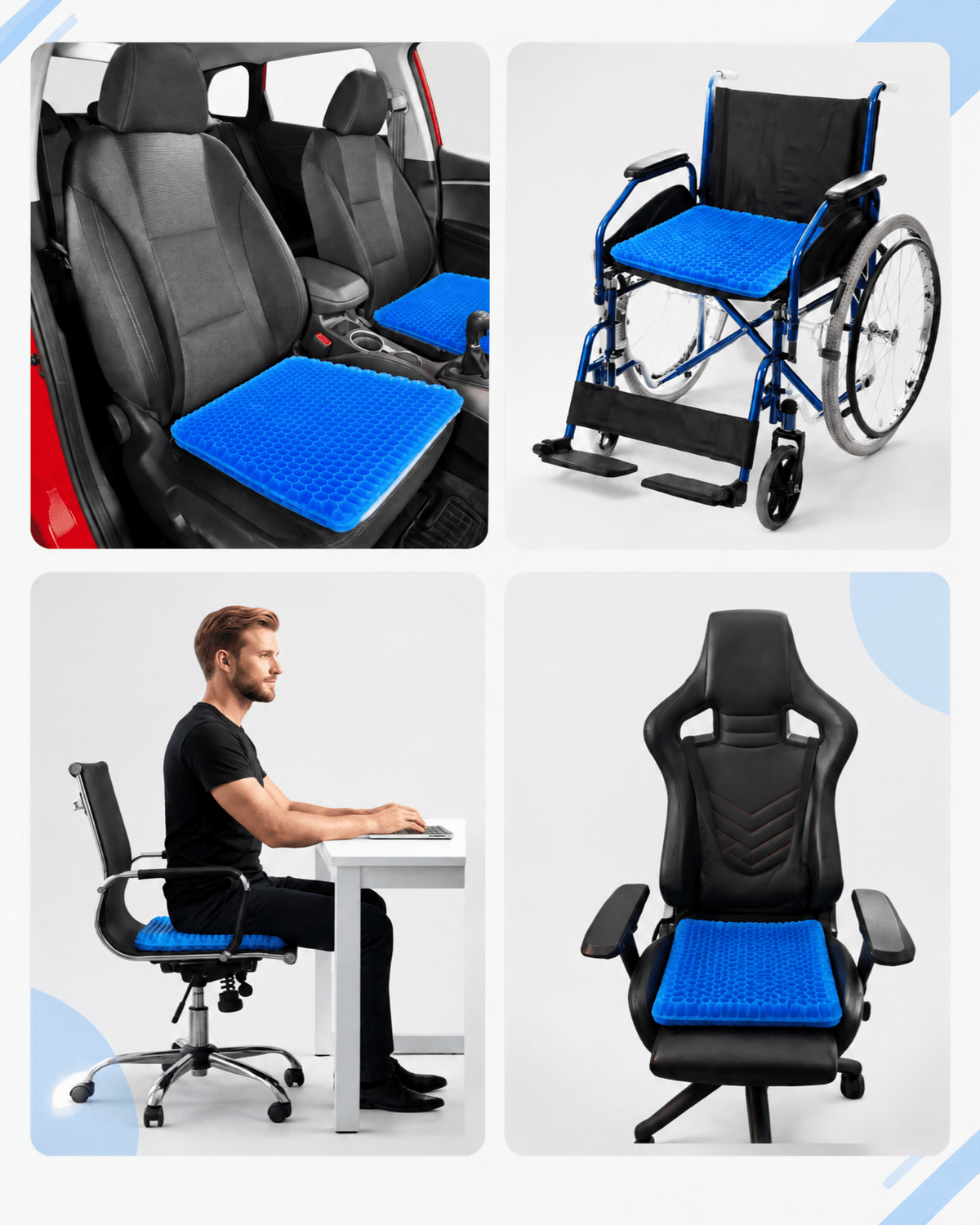 Ergonomisk Gel Sittdyna - Stabil Posture