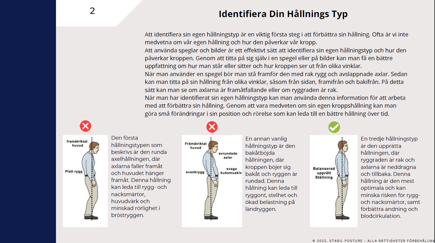 Förbättra Hållningen Guide PDF - Stabil Posture